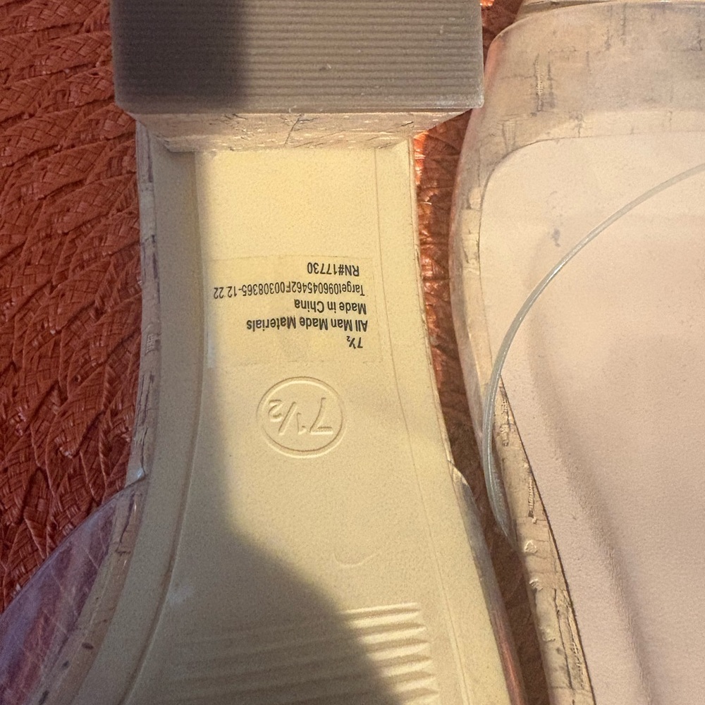 A New Day Women's Clear Cork Sandals - Picture 2 of 4